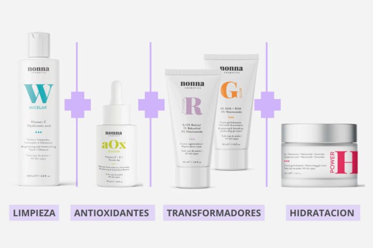 Para una rutina facial efectiva, Nonna Cosmetics cuenta con productos dermatológicamente testados