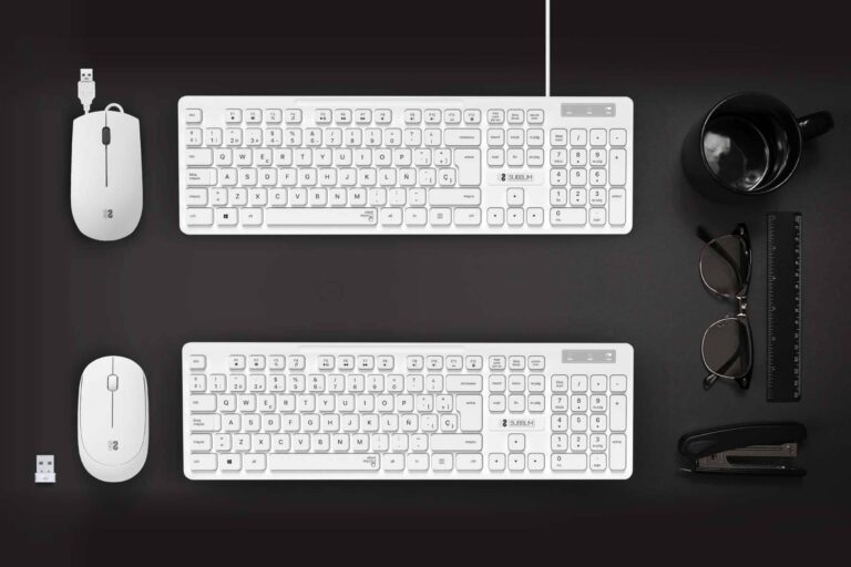 SUBBLIM amplía la Gama Business con teclados y ratones en color blanco. Teclados y ratones de oficina para mejorar el entorno de trabajo